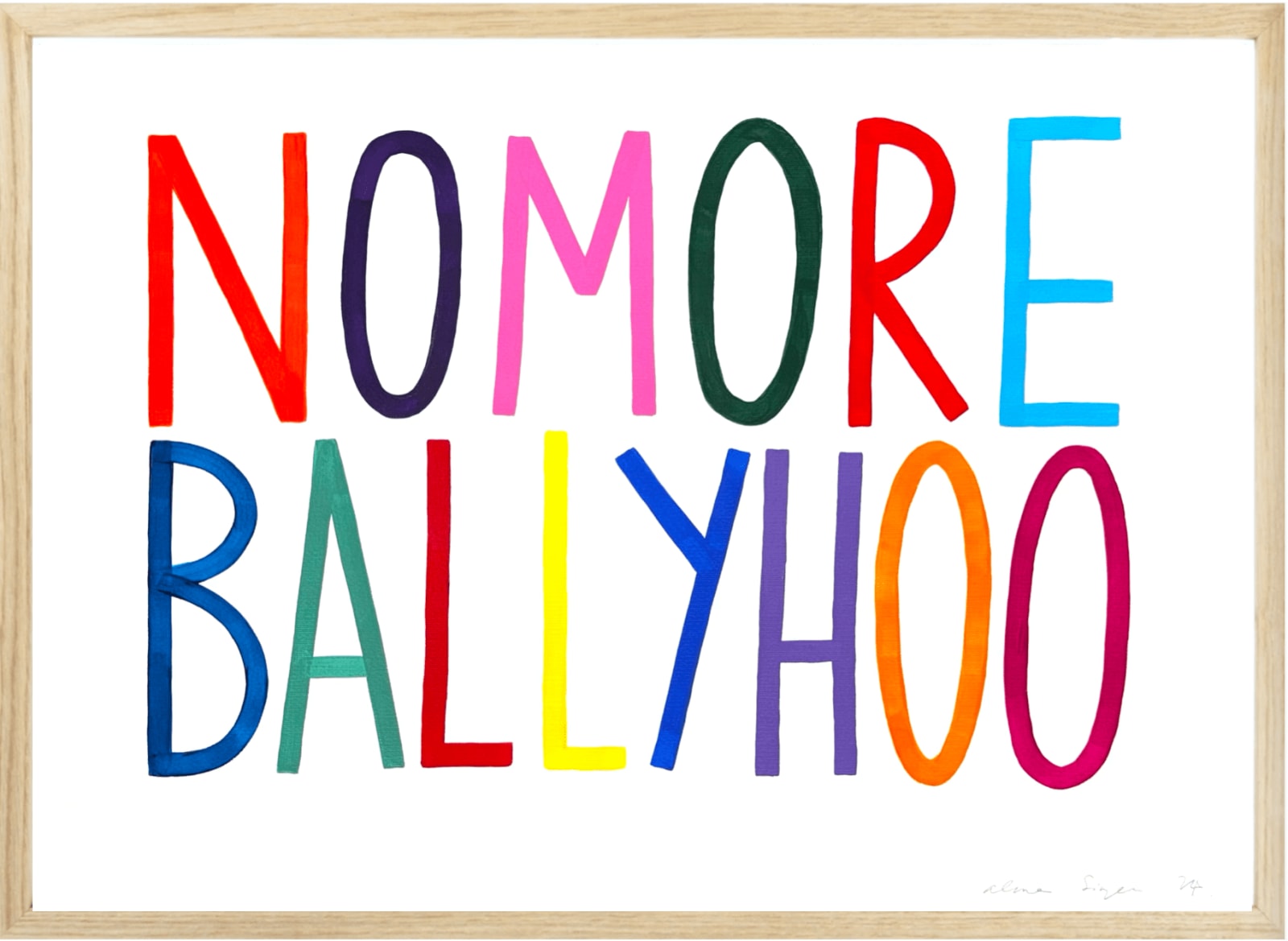 Alma Singer, No More Ballyhoo, 2024