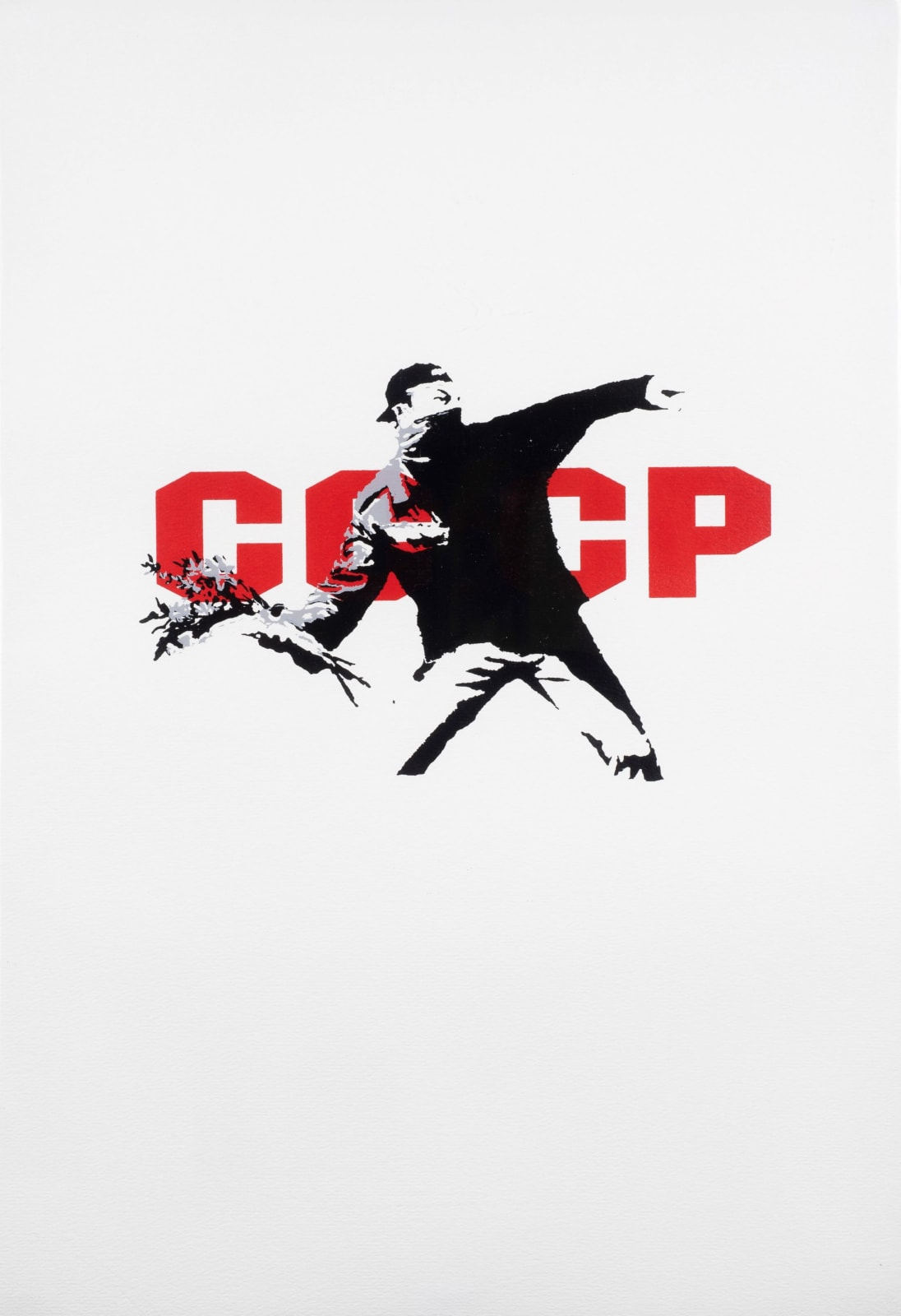 Banksy CCCP Flower Thrower - unsigned rare print