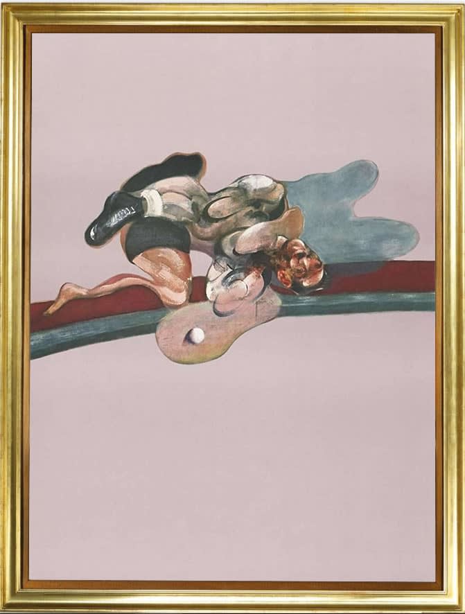 Triptych (1971) - left panel Framed