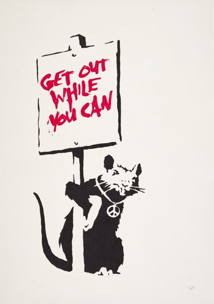Amazon.co.jp: バンクシー/BANKSY “ SAVE OR DELATE ” グリーン