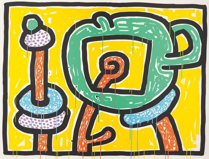 Keith Haring, Flowers, 1990