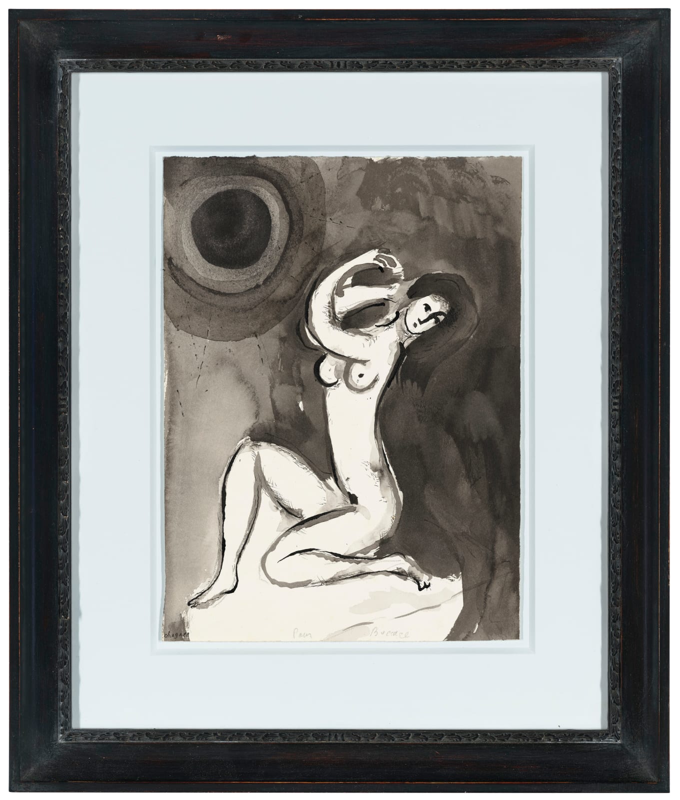 Marc Chagall, Sketch for The Vindictive Philosopher (illustration no.20 for the Tales of Boccace, Verve, Paris, 1950), 1949-50