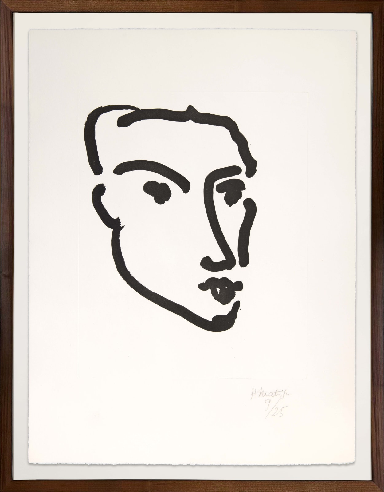 Henri Matisse, Nadia, Visage de Trois-Quarts (D.795), 1948