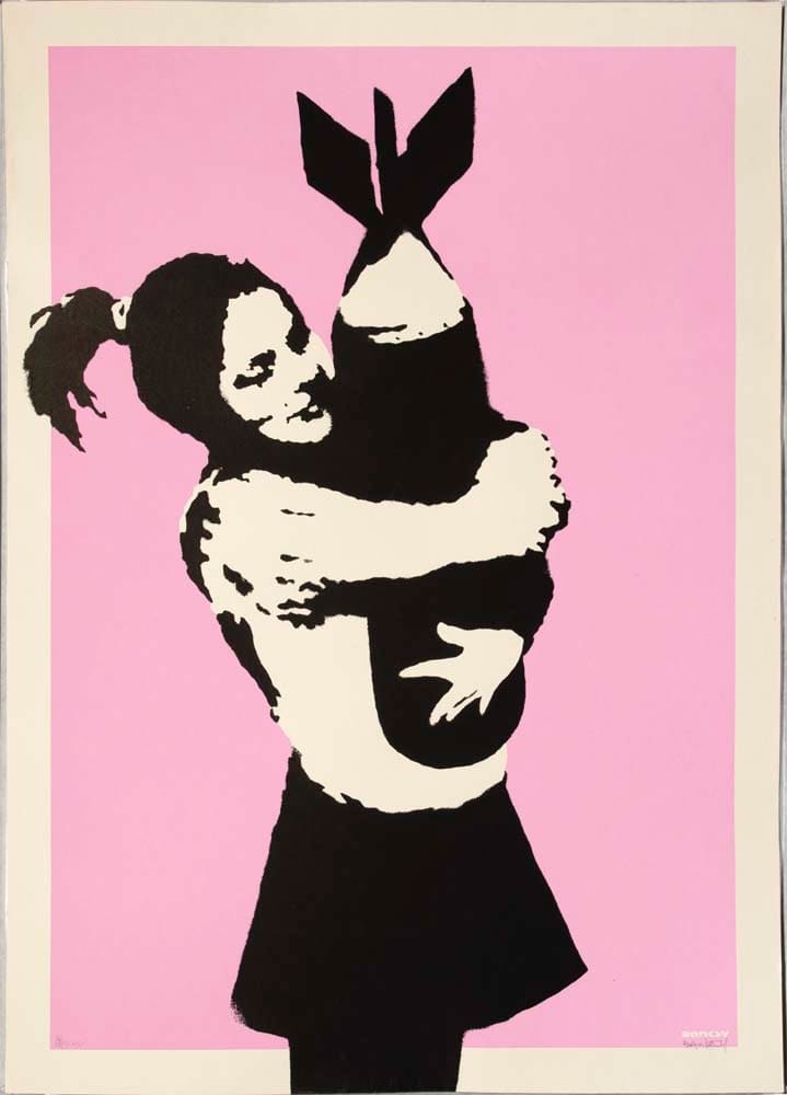 Banksy Bomb Hugger Bomb Love - signed print