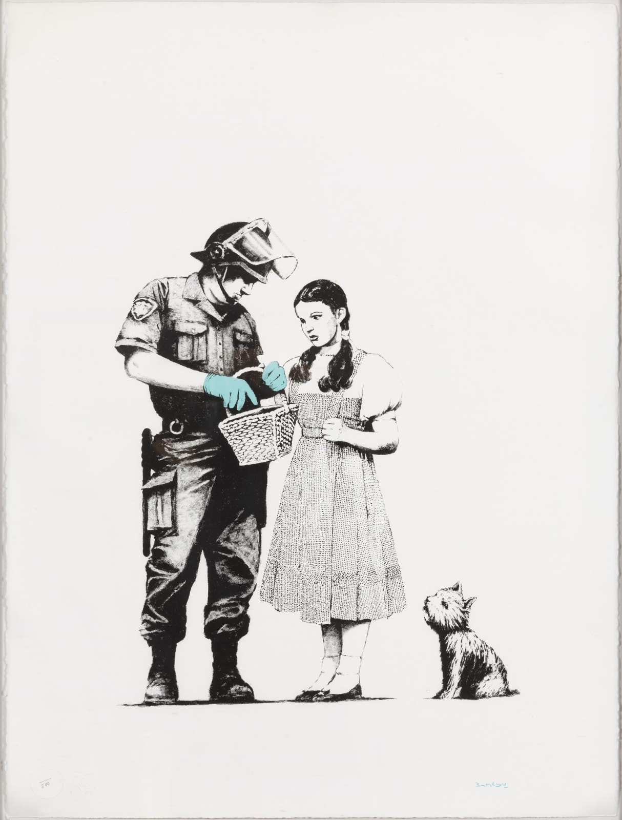 Banksy Stop and Search - signed print