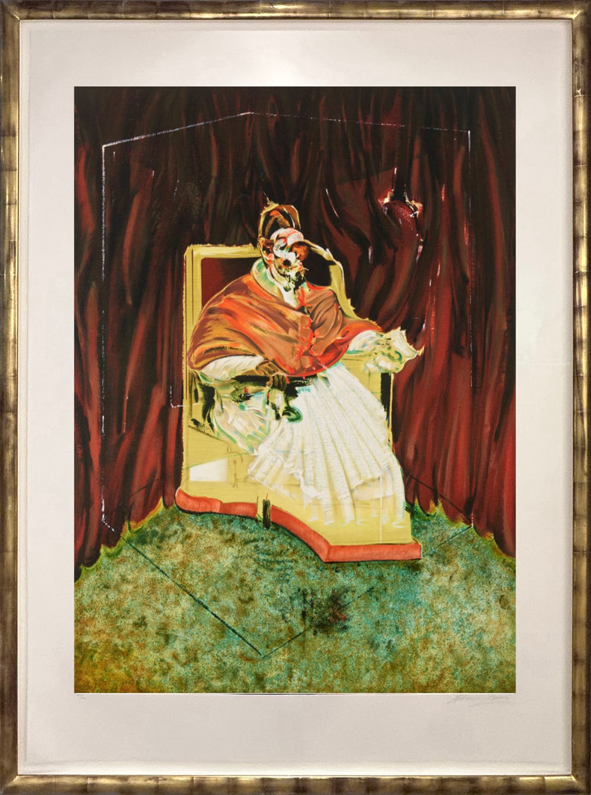 after Study for Portrait of Pope Innocent X after Velasquez (1965) Framed