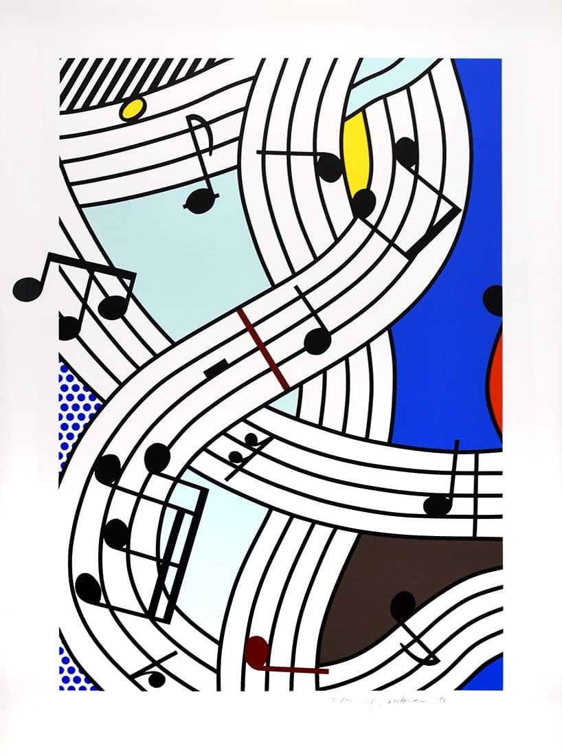 Roy Lichtenstein Composition I (Musical Notes), for sale