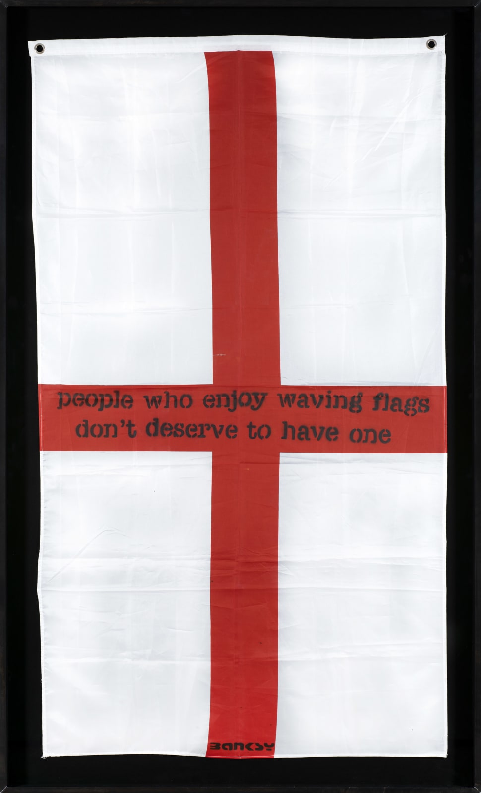 Banksy, People Who Enjoy Waving Flags Don't Deserve To Have One, 2003 |  Andipa