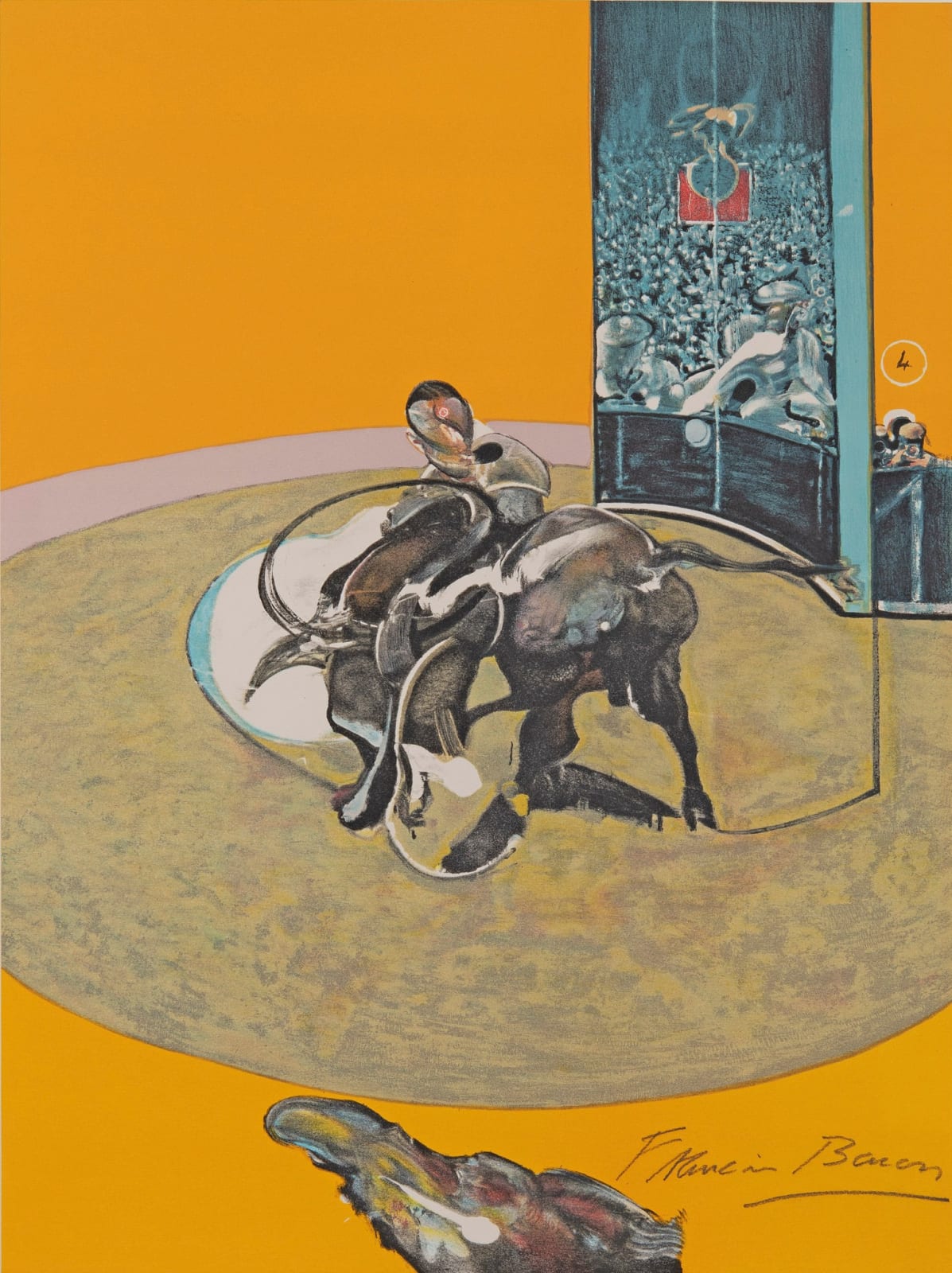 after Study for Bullfight no. 2 (1969) full sheet