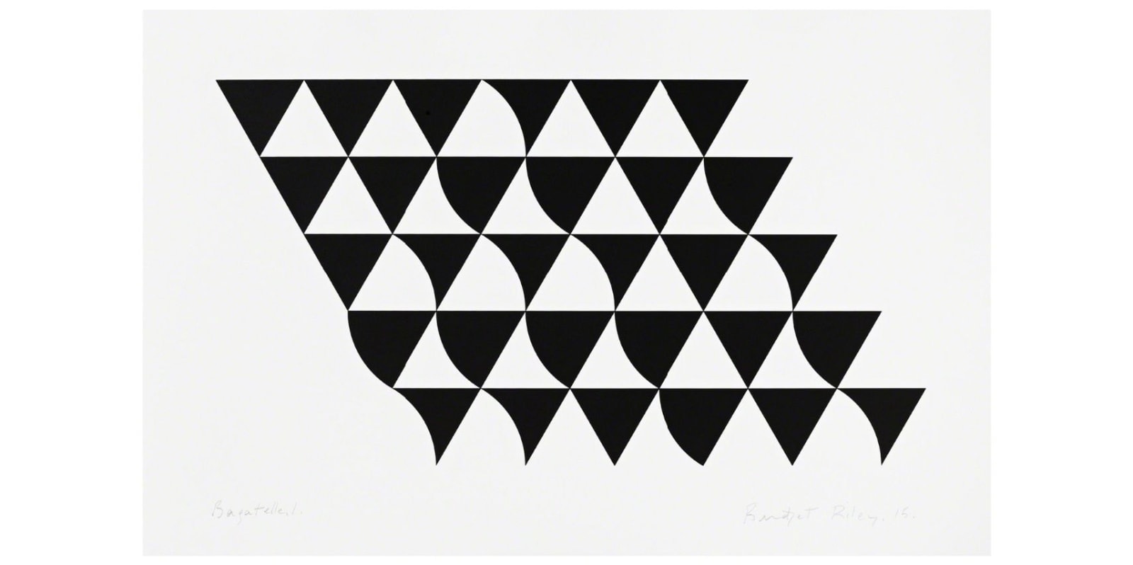 Bridget Riley, Bagatelle 1, 2015