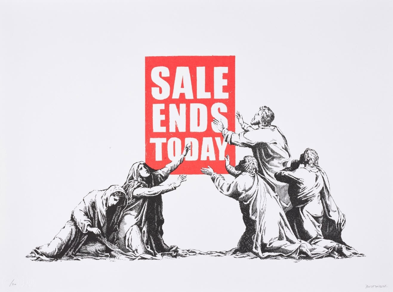 Banksy, Sale Ends (Signed) V2, 2017