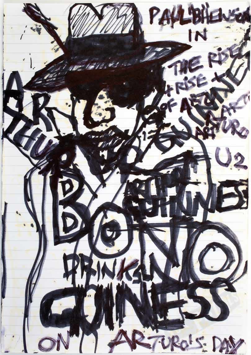 Shane MacGowan, Bono Drinking Guiness, circa 2017