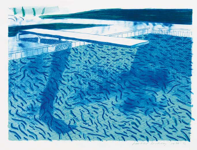 Buy Lithographic Water Made of Lines (T.207) by David Hockney