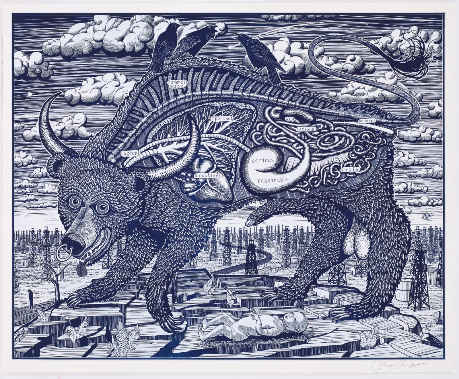 Grayson Perrry, Animal Spirit (blue), 2016