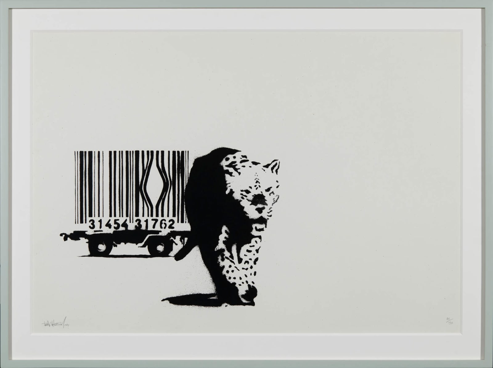 Banksy, Barcode (Signed), 2004