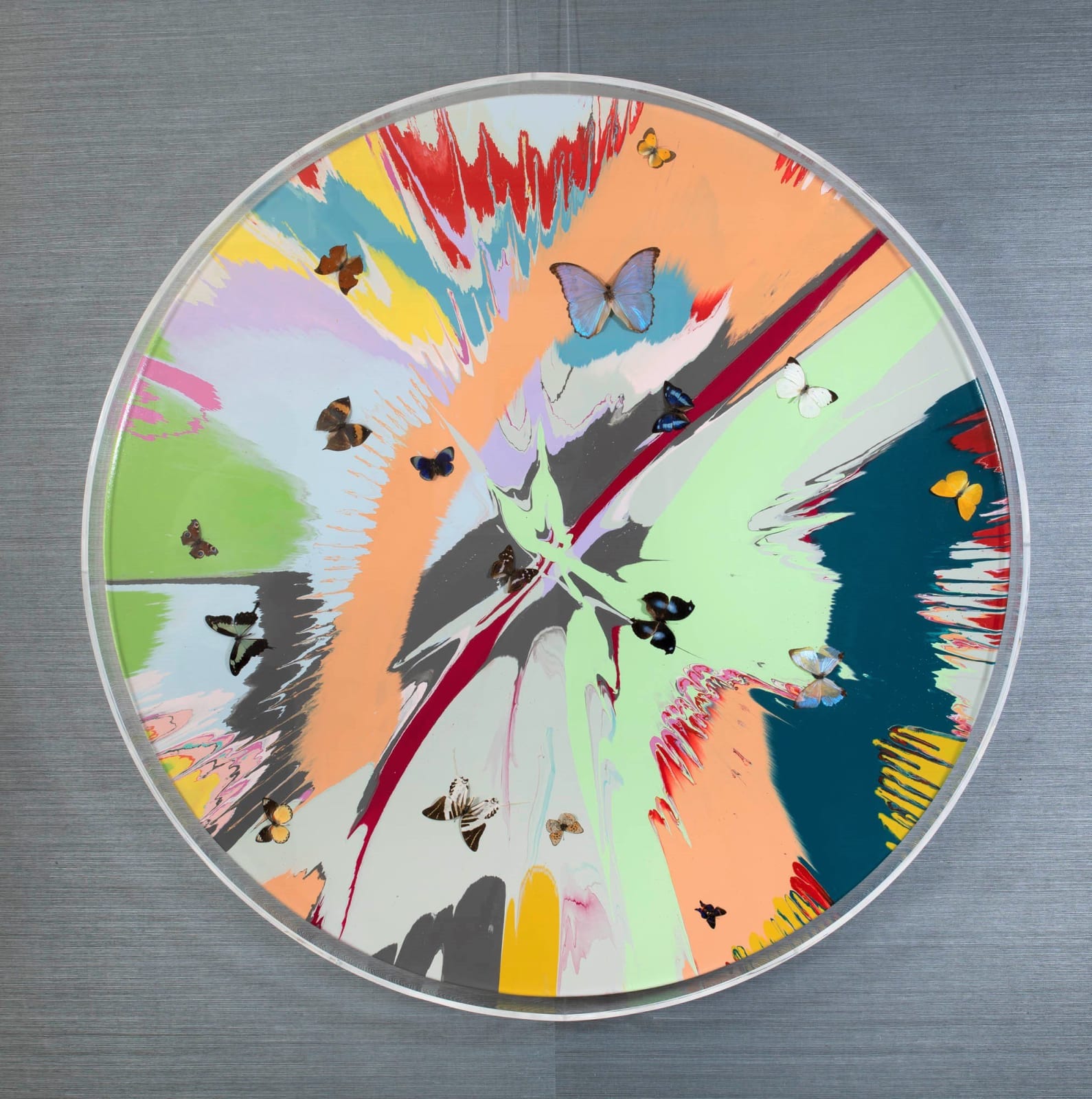 Damien Hirst, Beautiful Grinch Painting (with Butterflies), 2007