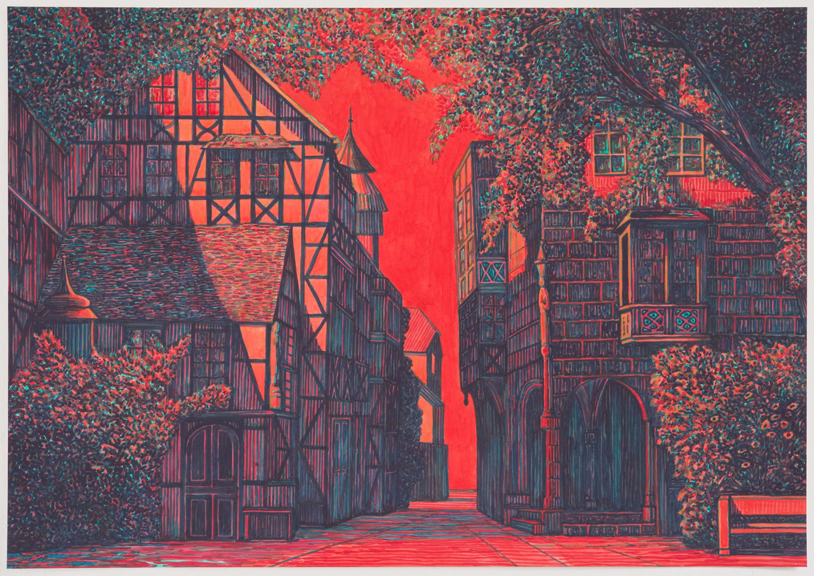 Martin Jacobson, Town square, 2018