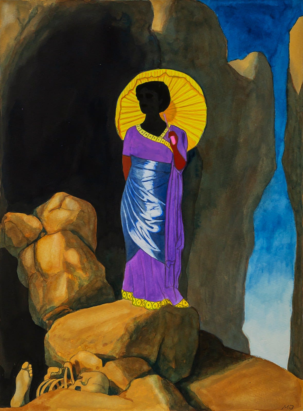 Martin Jacobson, Yellow Parasol, 2024