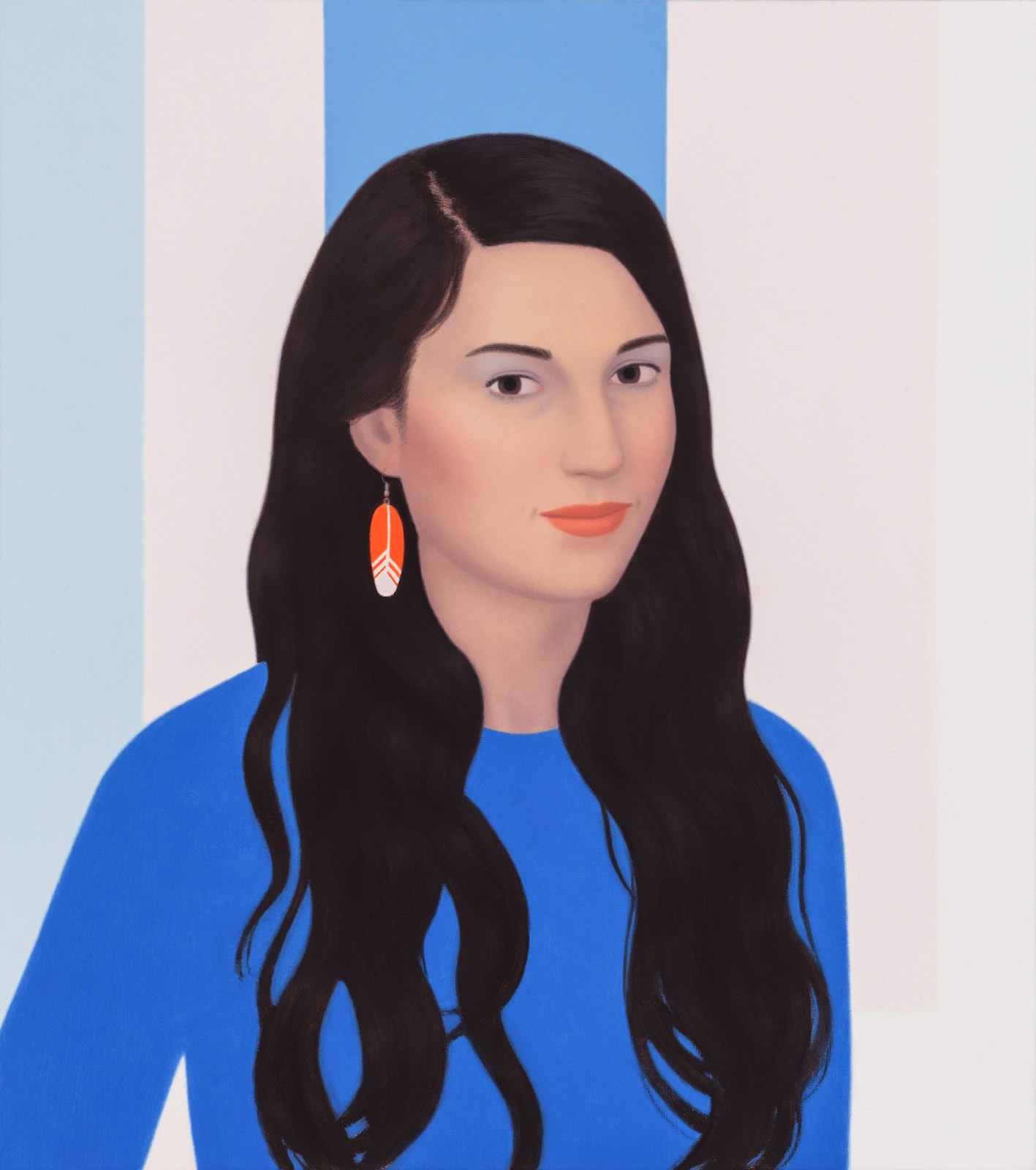 Ridley Howard, Blue Shirt and Feather, 2014