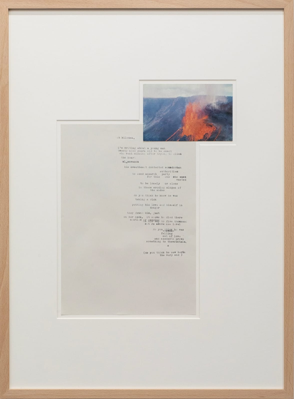 Sabine Mirlesse, oh kilauea, i'm writing about a young man, 2023