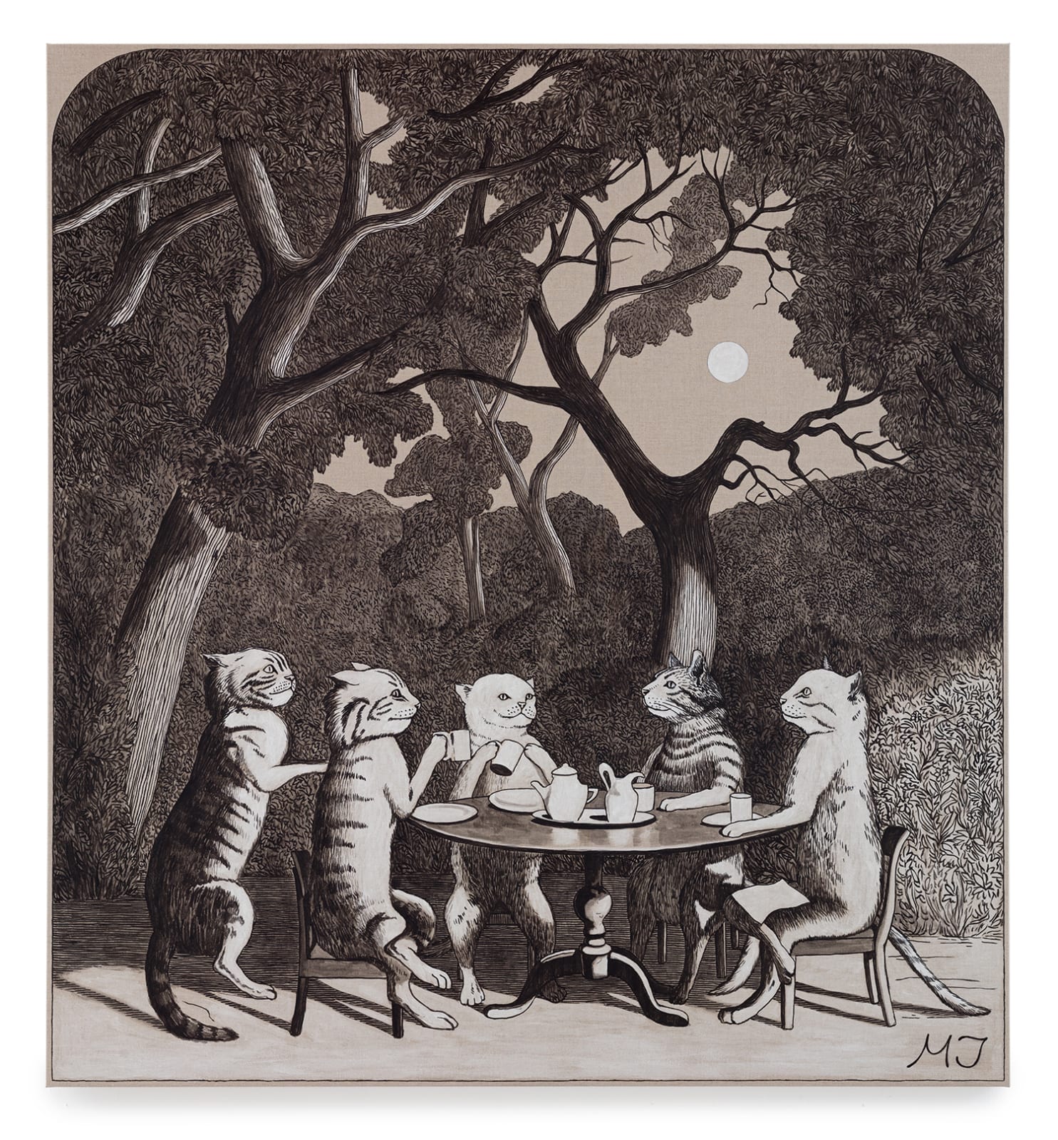 Martin Jacobson, Teatime under the moon, 2018