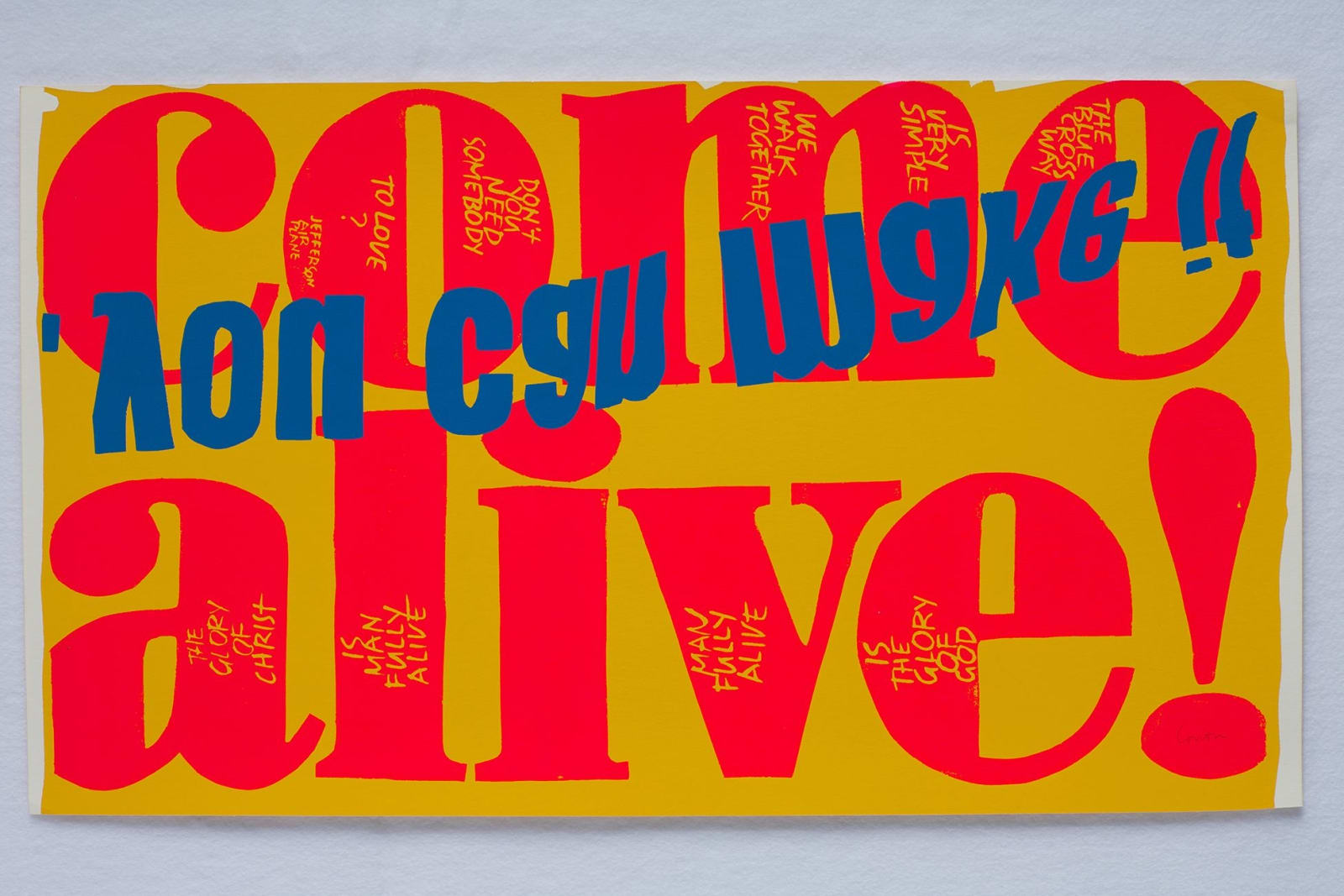 Corita Kent, come alive, 1967