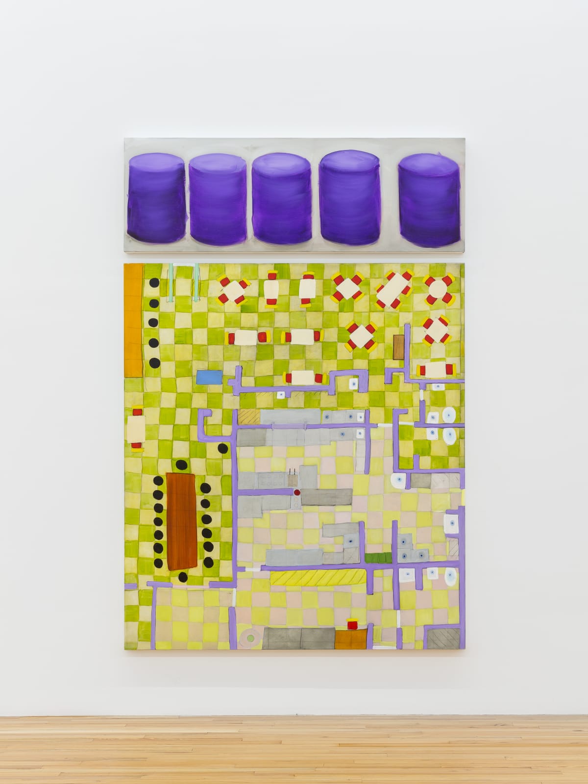 Kim Dingle, Purple Ottomans - Restaurant Mandala, 2012/2020