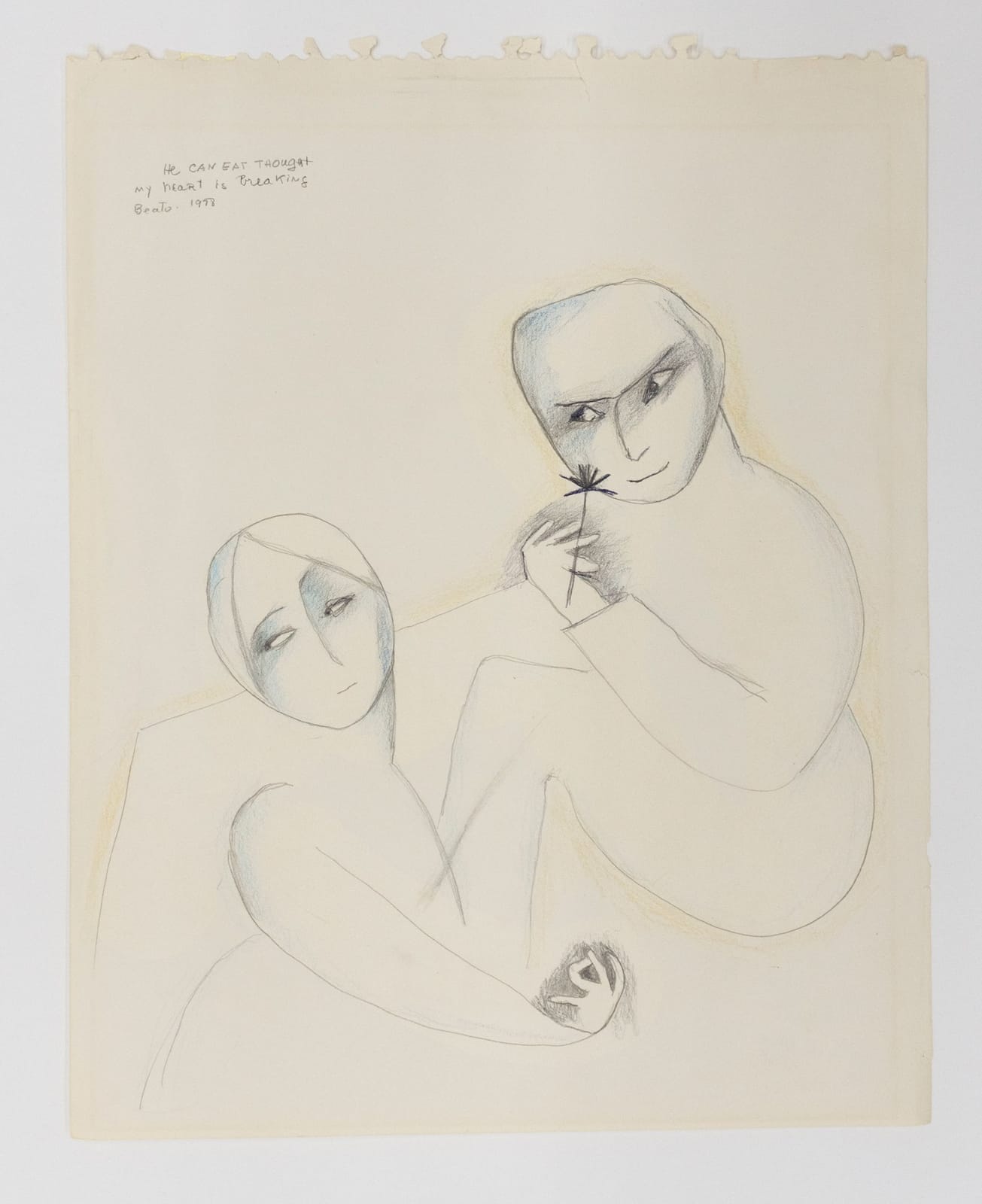 Beatrice Wood, He Can Eat Though my Heart is Breaking, 1978