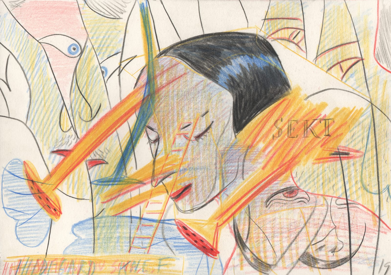 Gonçalo Pena, Untitled (Hildegard Knef. Sekt), 2019