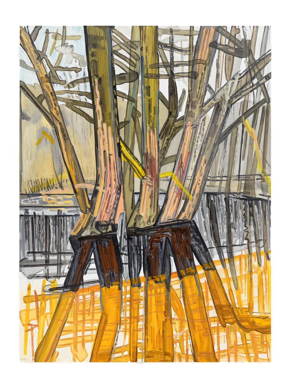 Mykolé, Flooded Forest - Triptych 2, 2024