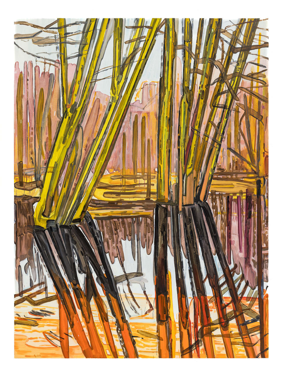 Mykolé, Flooded Forest - Triptych 2, 2024
