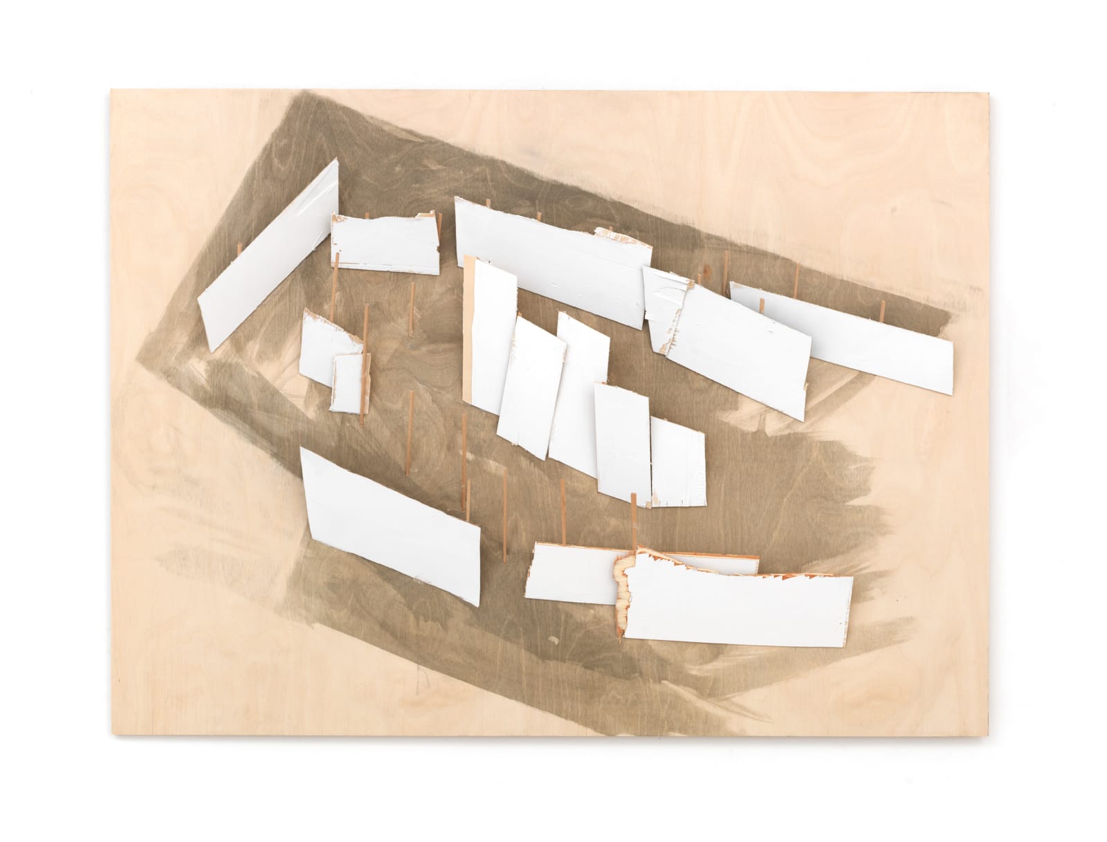 Tadashi Kawamata, Plan for Demolition at Annely Juda Gallery no. 3, 2025