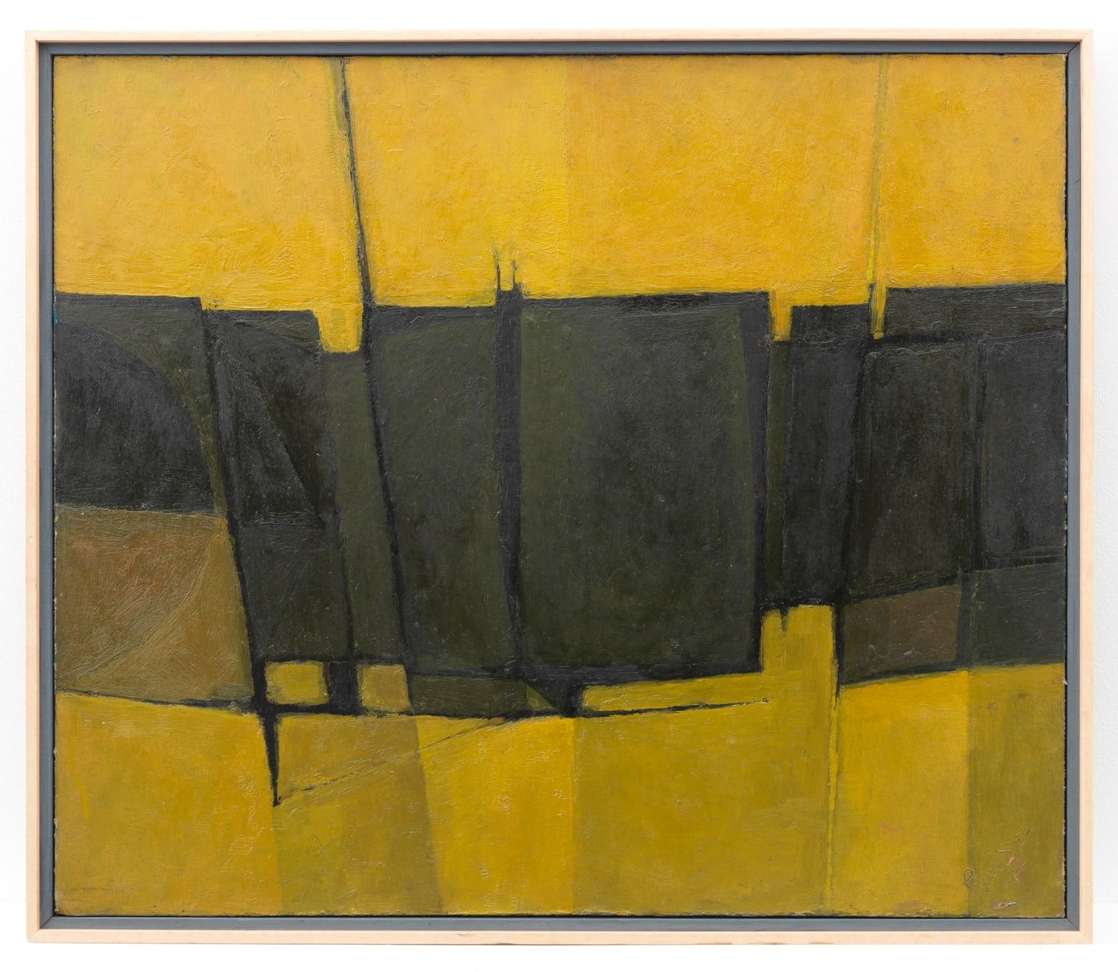 Alan Reynolds, Yellow, Green and Black Forms, 1959