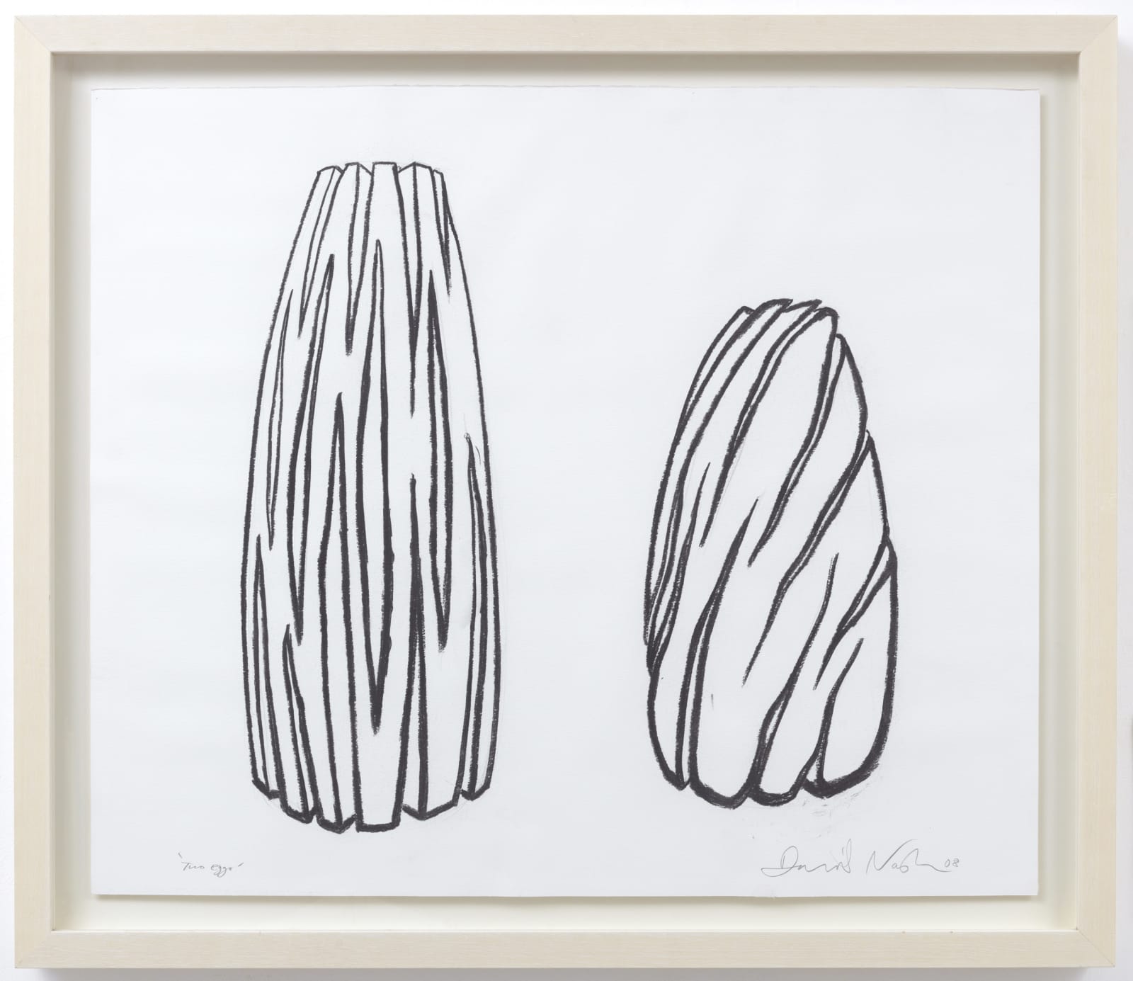 David Nash, Two Eggs, 2008