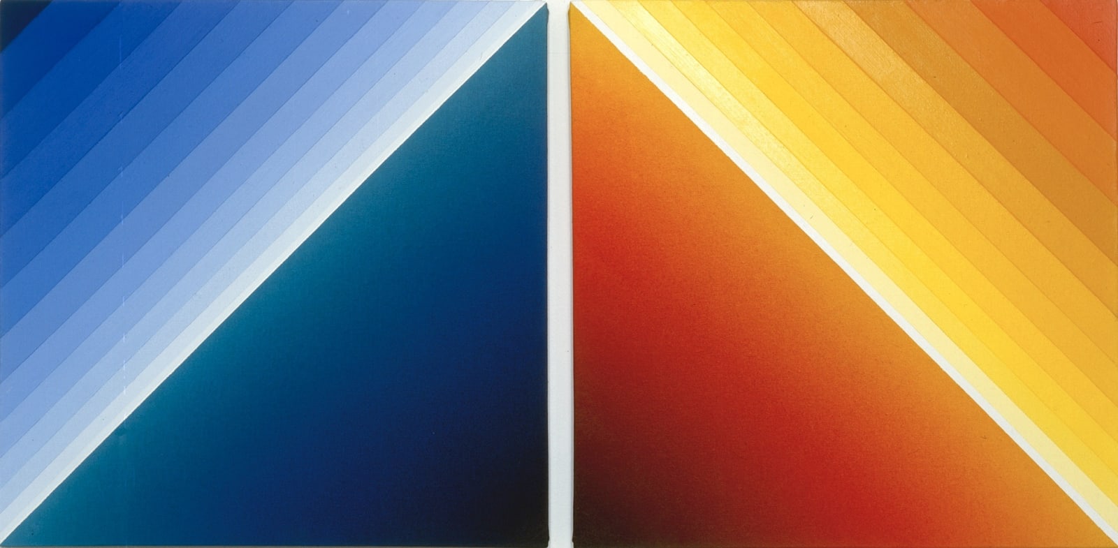 Peter Kalkhof, Blue - Red Triangle, 2003