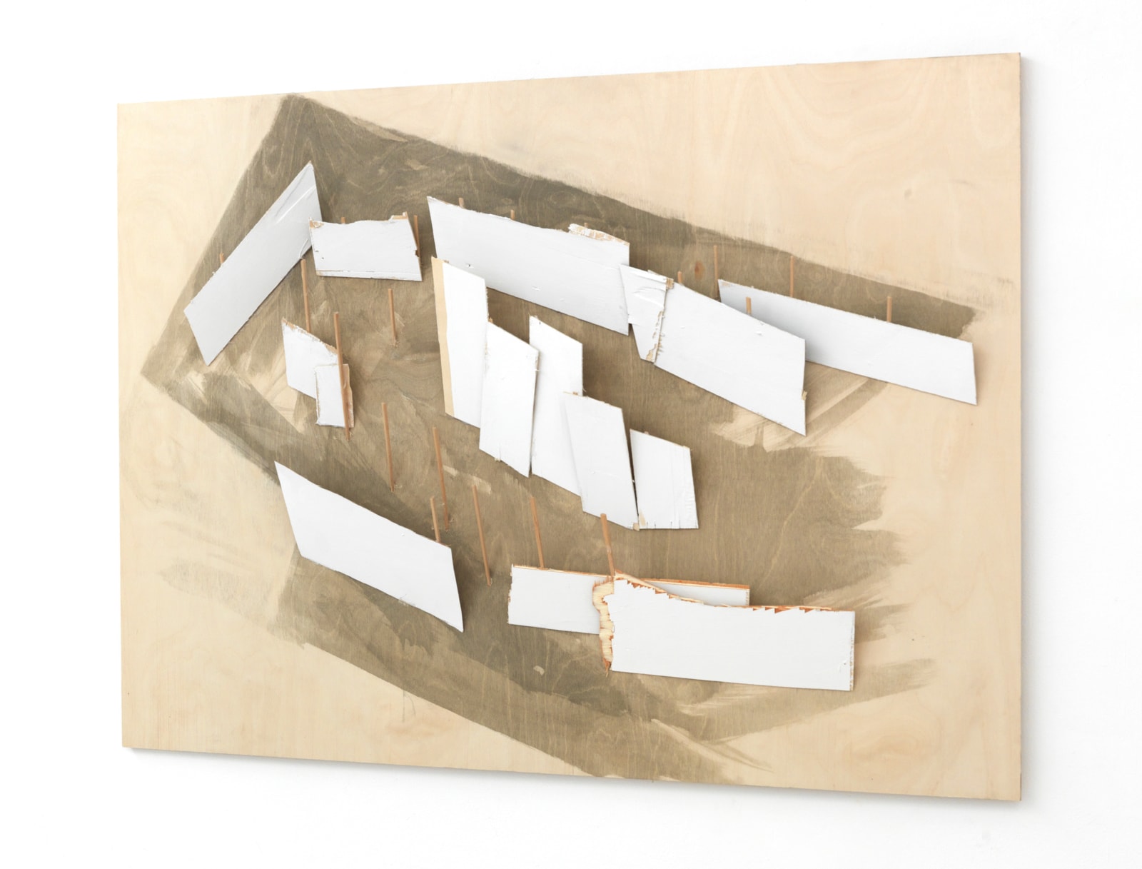 Tadashi Kawamata, Plan for Demolition at Annely Juda Gallery no. 3, 2025