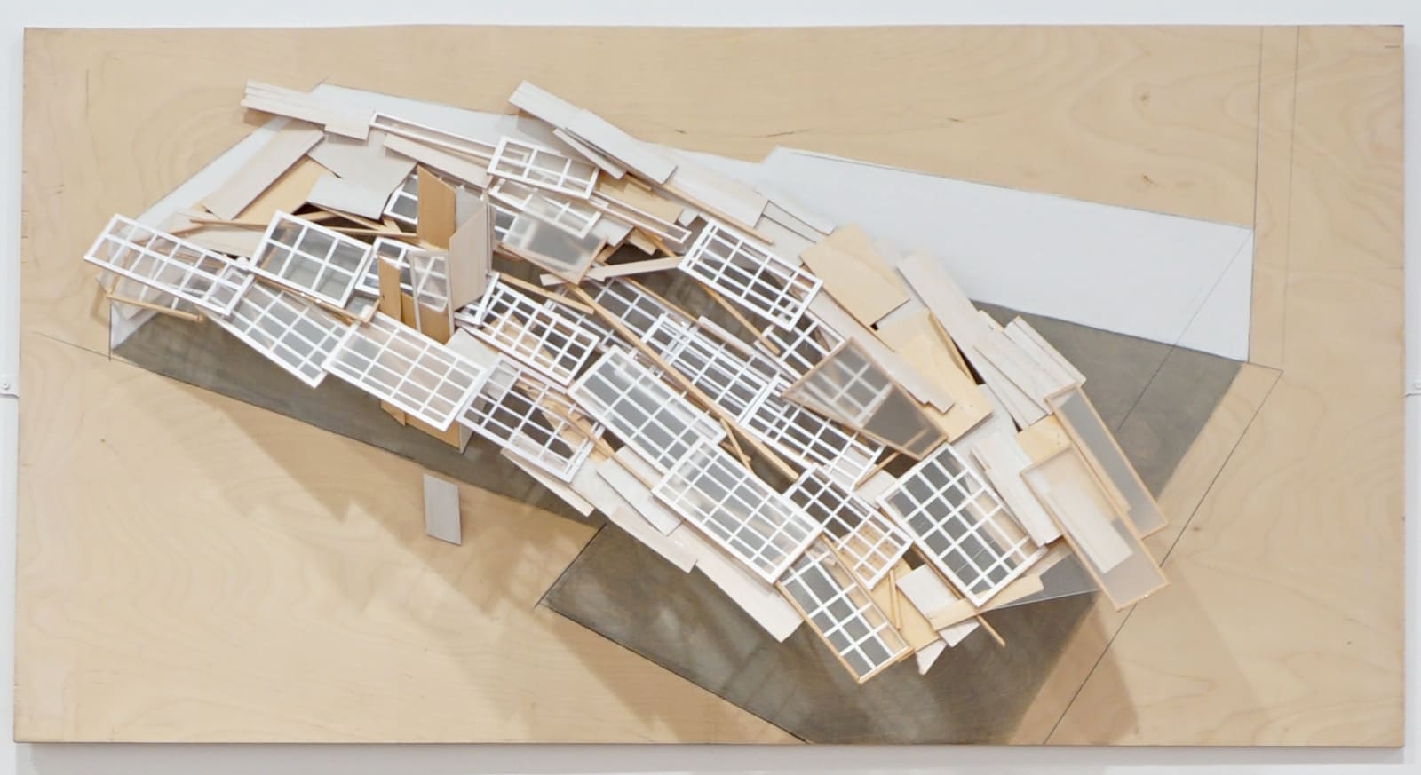 Tadashi Kawamata, Plan for Annely Juda Gallery No.2, 1997
