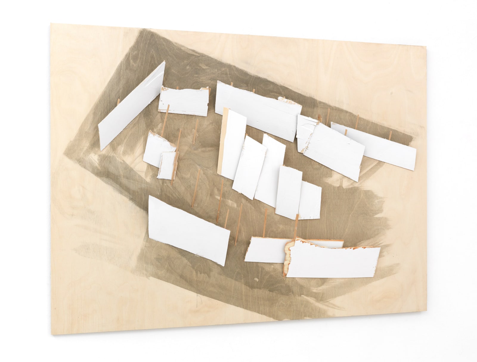 Tadashi Kawamata, Plan for Demolition at Annely Juda Gallery no. 3, 2025