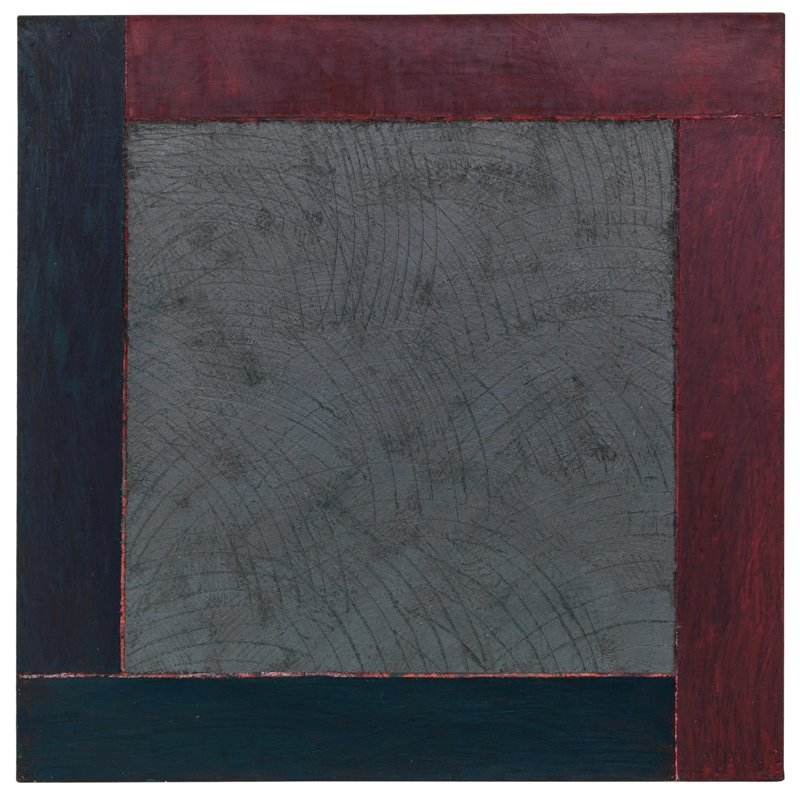 Alan Green, Two Reds Two Blues Surrounding Centre, 1988