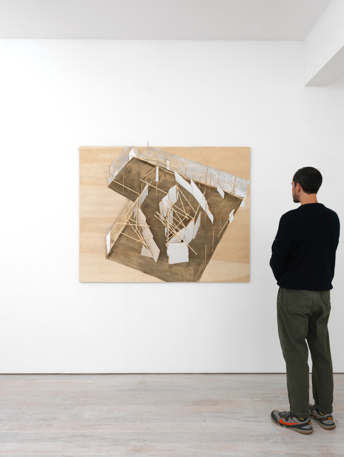 Tadashi Kawamata, Plan for Demolition at Annely Juda Gallery no. 1, 2025