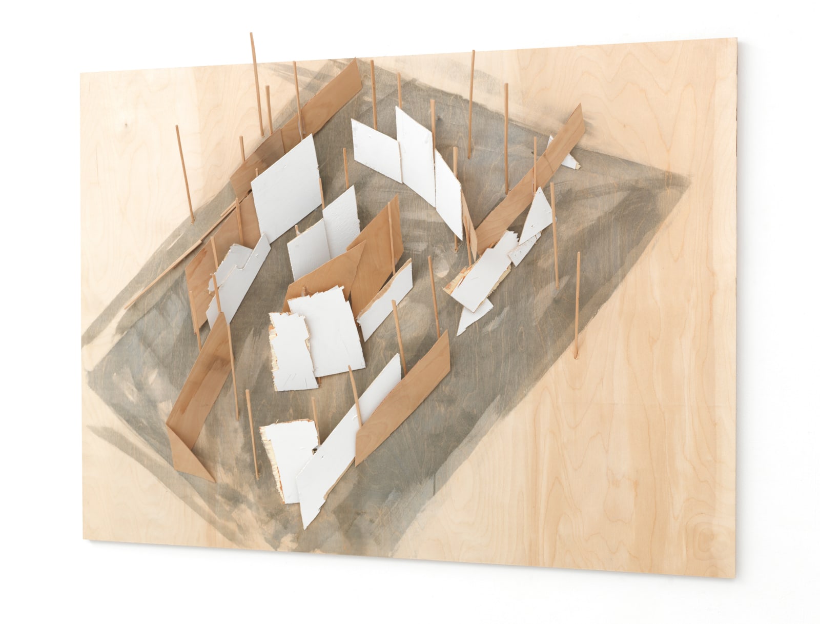Tadashi Kawamata, Plan for Demolition at Annely Juda Gallery no. 4, 2025