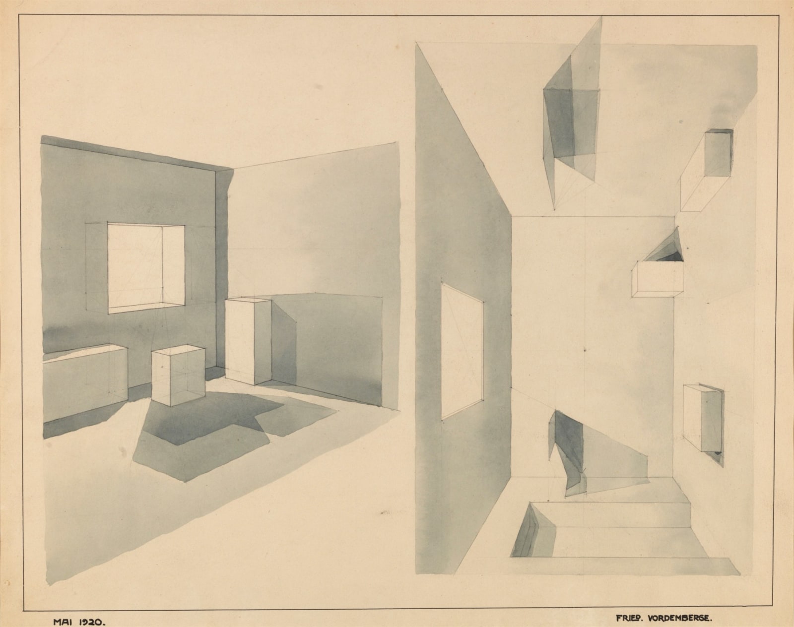 Friedrich Vordemberge-Gildewart, Untitled (S17), 20-May 1920