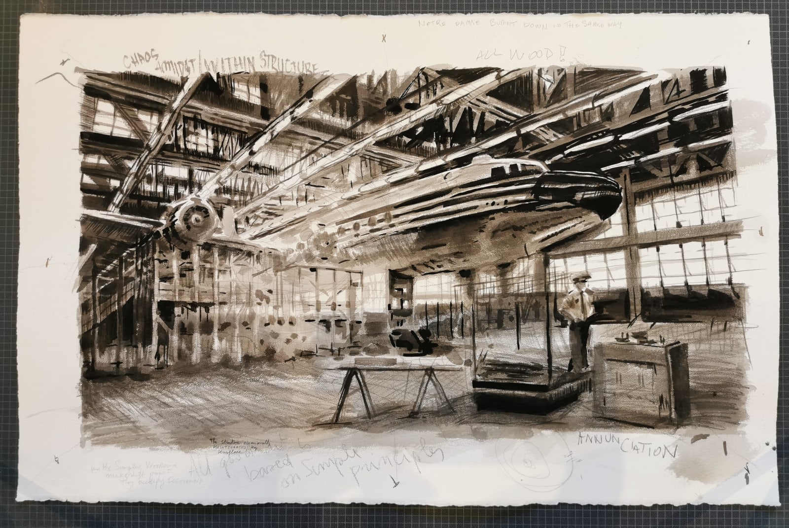 David Claerbout, Aircraft FAL (Chaos Amidst/Within Structure), 2021