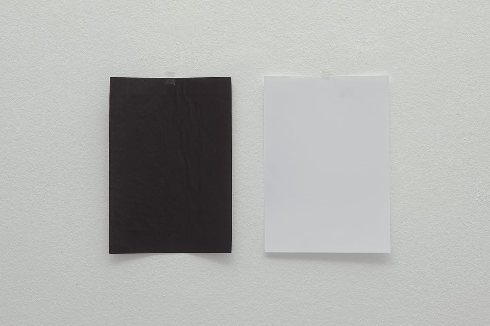 Wilfredo Prieto, The impossibility of the white to be black and the black to be white, 2018
