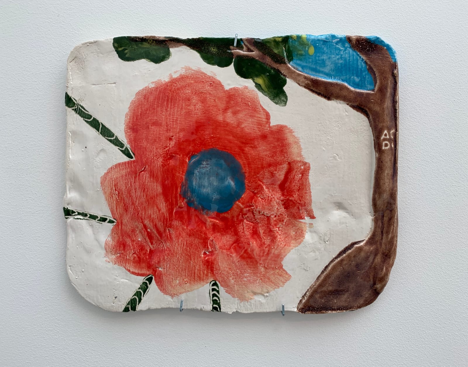 Dick Verdult, Luie tegels met bomen (Lazy tiles with trees), 2014