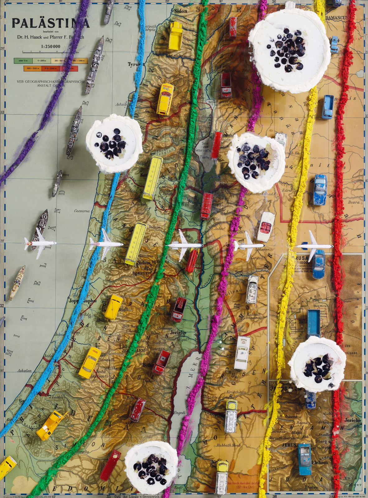 Installations Series 2, Free Trade Routes Crossed, 2013