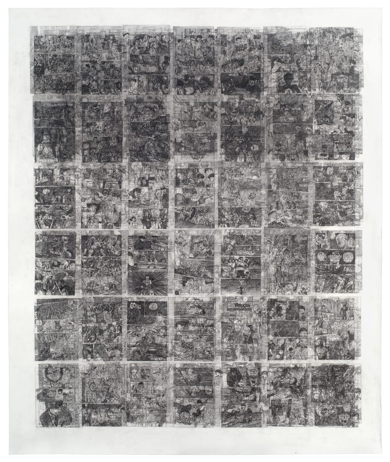 Ciprian Mureşan, Untitled (Akira, Volume 1,359 pages on one paper), 2014 - 2015