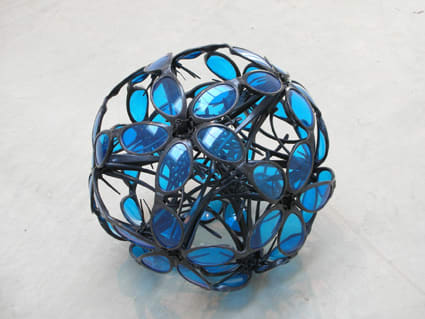 David Batchelor, Eyeball 8 (black/blue), 2007