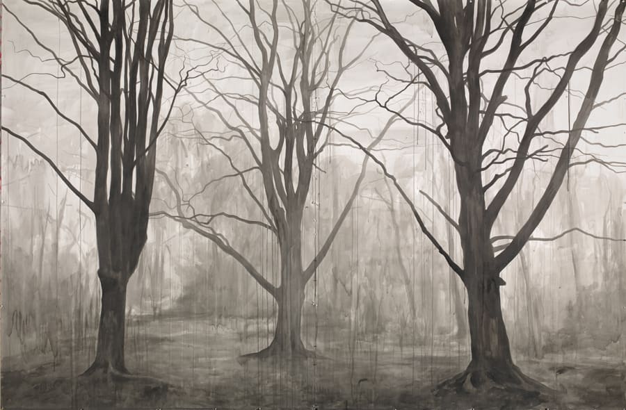 George Shaw, Study for Hanging Around (Landscape without Figures), 2014
