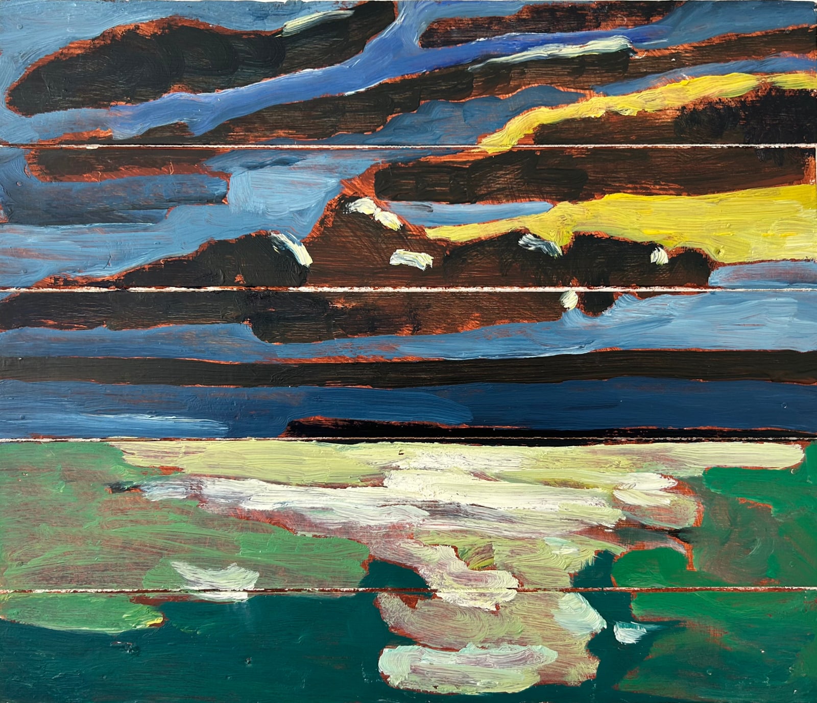 Bob & Roberta Smith, Ramsgate to Calais - Green Sea 25 Oct 2022, 2022